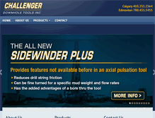 Tablet Screenshot of challengerdownhole.com